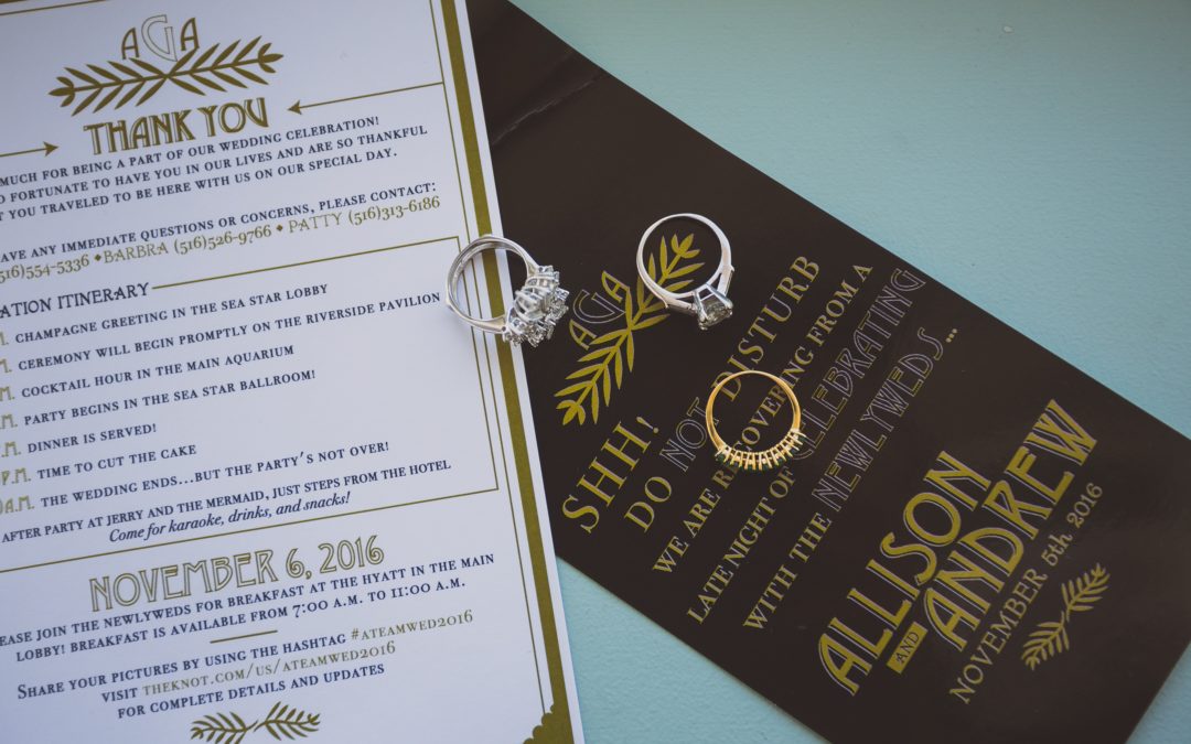 What decorations do you need for a wedding reception?