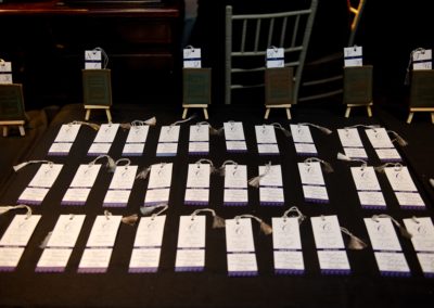 bookmark escort cards, book place card