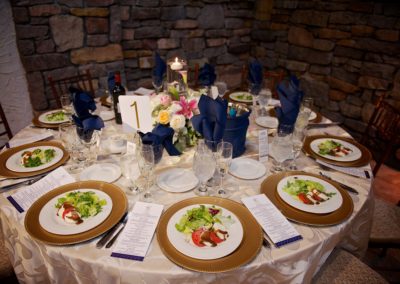 gold and navy wedding