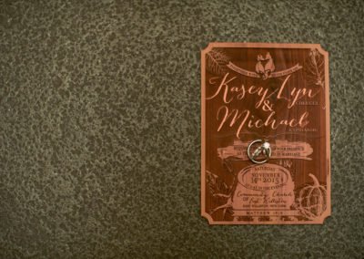 engraved wooden wedding invitations on cedar wood