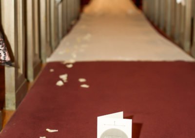 wedding ceremony custom program design for church with custom logo design