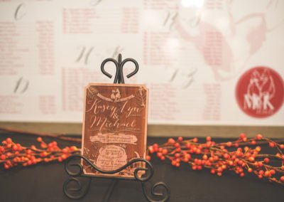 cedar wedding invitations with wood engraving fall wedding decor inspiration