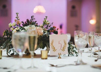 garden table number wedding