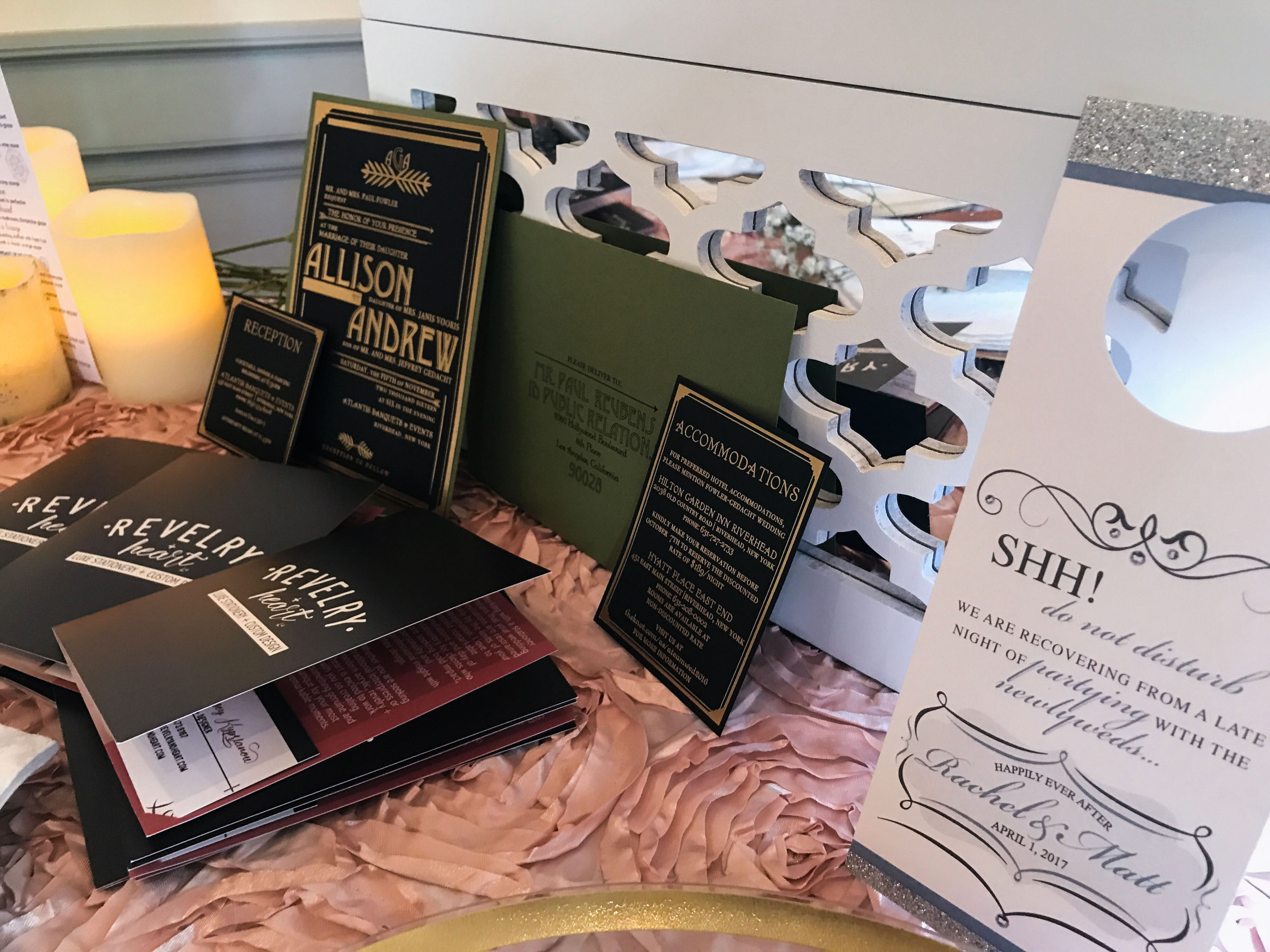 foil roaring 20s invitation black and gold