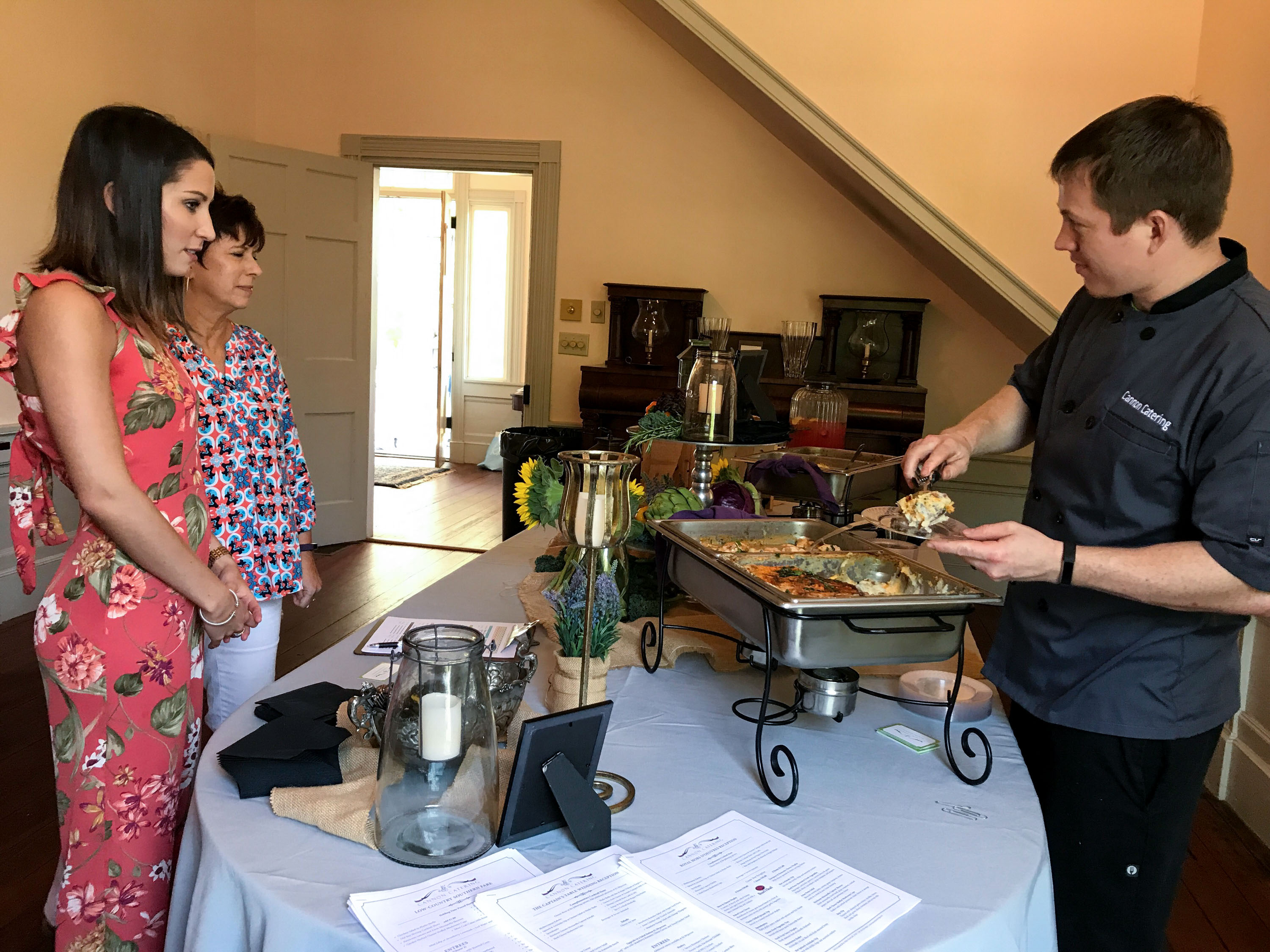 Cannon Catering serves up food to guests