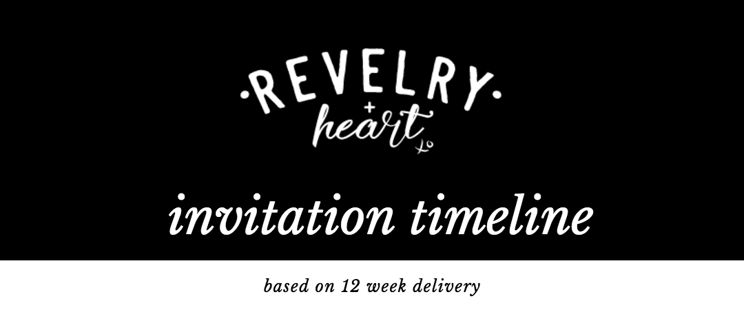 custom invitation timeline