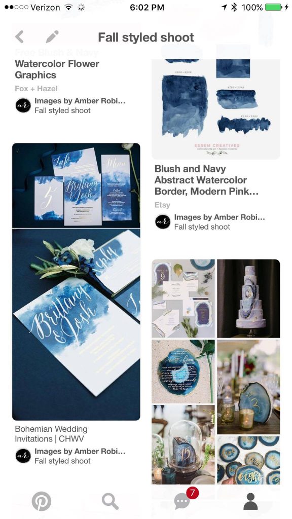 pinterest screenshot for beauty and bordeaux styled shoot design inspiration