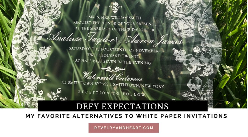 blog on alternatives to paper wedding invitations