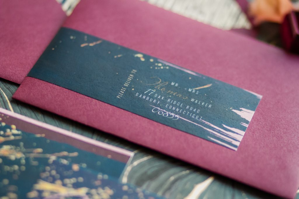 revelry + heart custom stationery for beauty and bordeaux styled wedding shoot