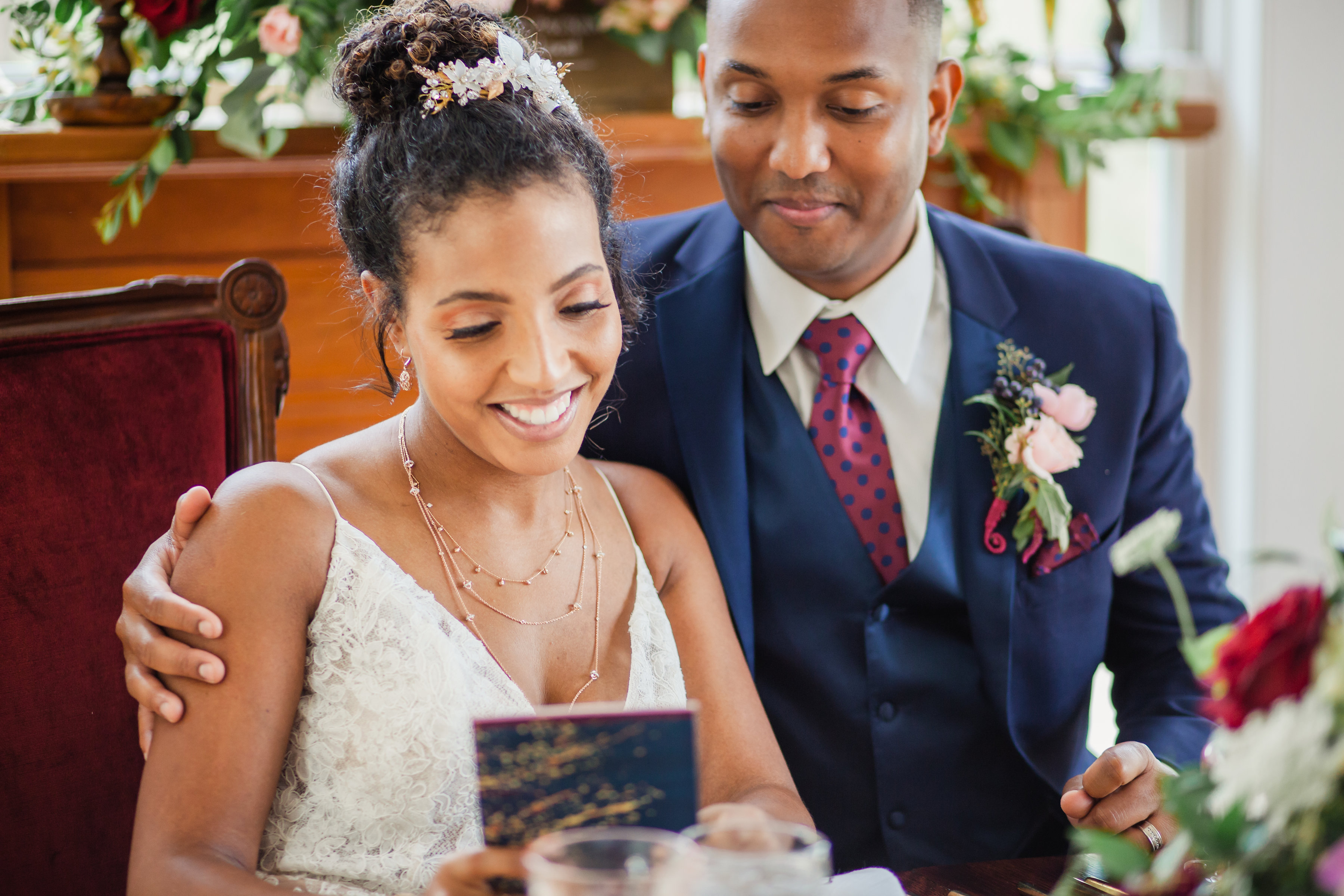 luxe wedding stationery table number