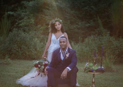 black bride and groom wedding party regrets | meadows at firefly farm | raleigh