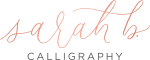 Sarah B. Calligraphy Logo