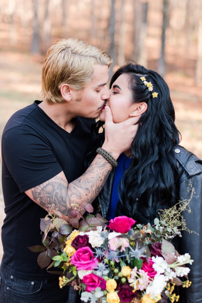 Joe Strummer and Frida Kahlo wedding photography shoot