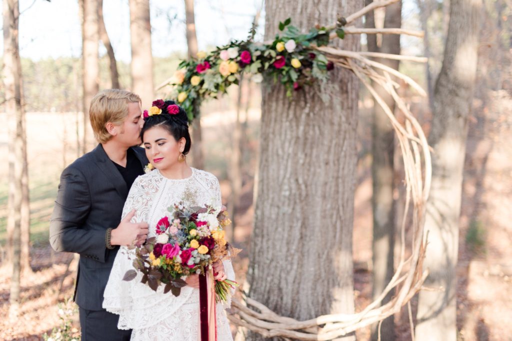 The Meadows at Firefly Farm wooded ceremony space for wedding venue
