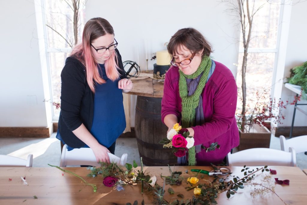 Erica of Folie a Deux events and Lee from Hana Lee style botanicals