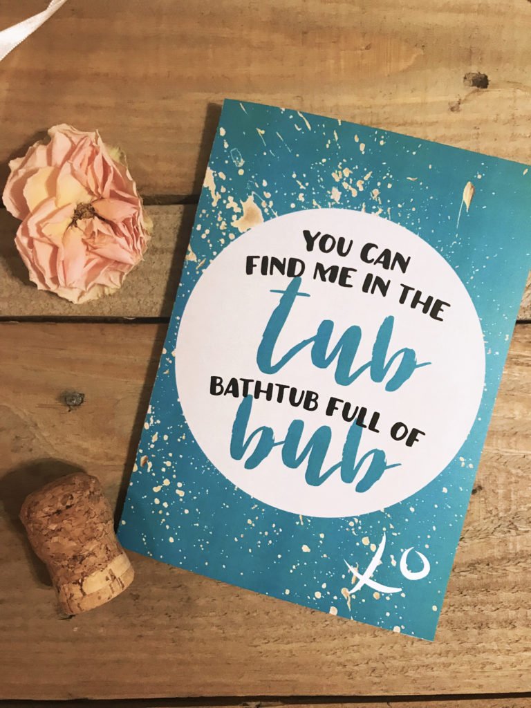 tub, bub, card, blue, custom, greeting, card, valentine, galentine, bathtub, lover, bubble, bath, 