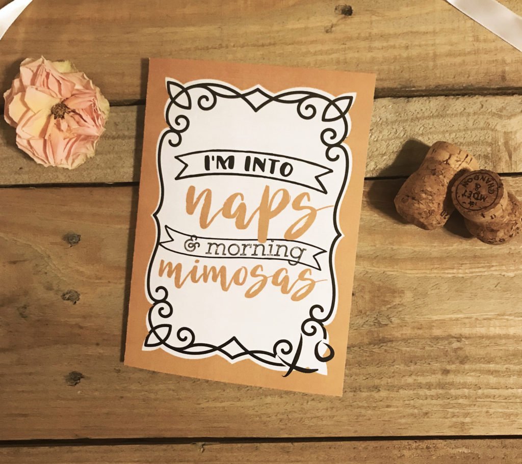 mimosa, card, custom, valentine, greeting, card, bestie, gal pal, best friend, bff, brunch, naps, napping, nap, custom, revelry, heart