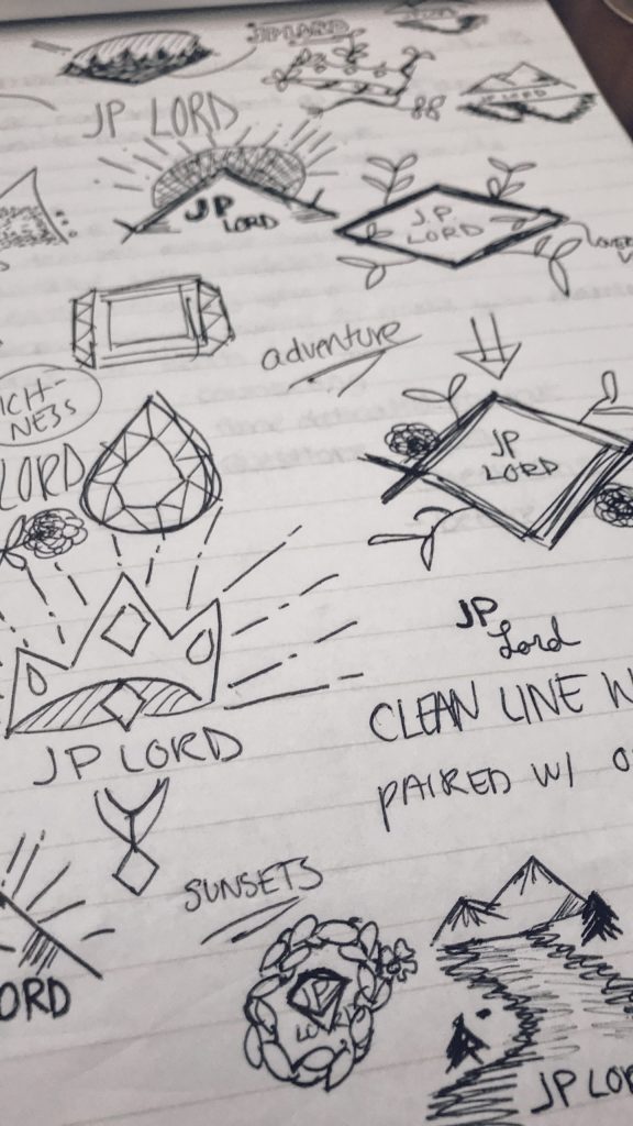 small business logo and brand design by revelry and heart, custom logo design