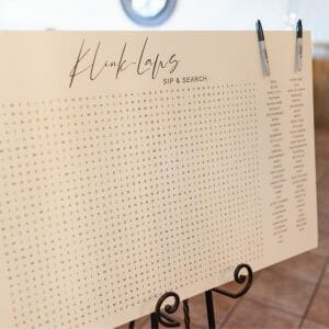 Oversized Word Search Sign