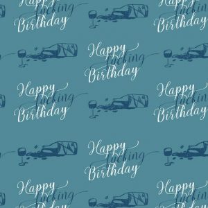 2 Rolls Happy Fucking Birthday Wrapping Paper/ Profanity Gift Wrap/ Swear word Wrapping Paper Rolls/ Effing Birthday / Curse birthday paper