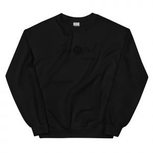 Stay Rad, Mama Embroidered Crewneck - All Black